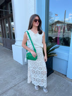 The Ash Crochet Skirt - Tan