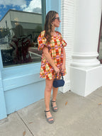 Amelia Plaid Mini Dress