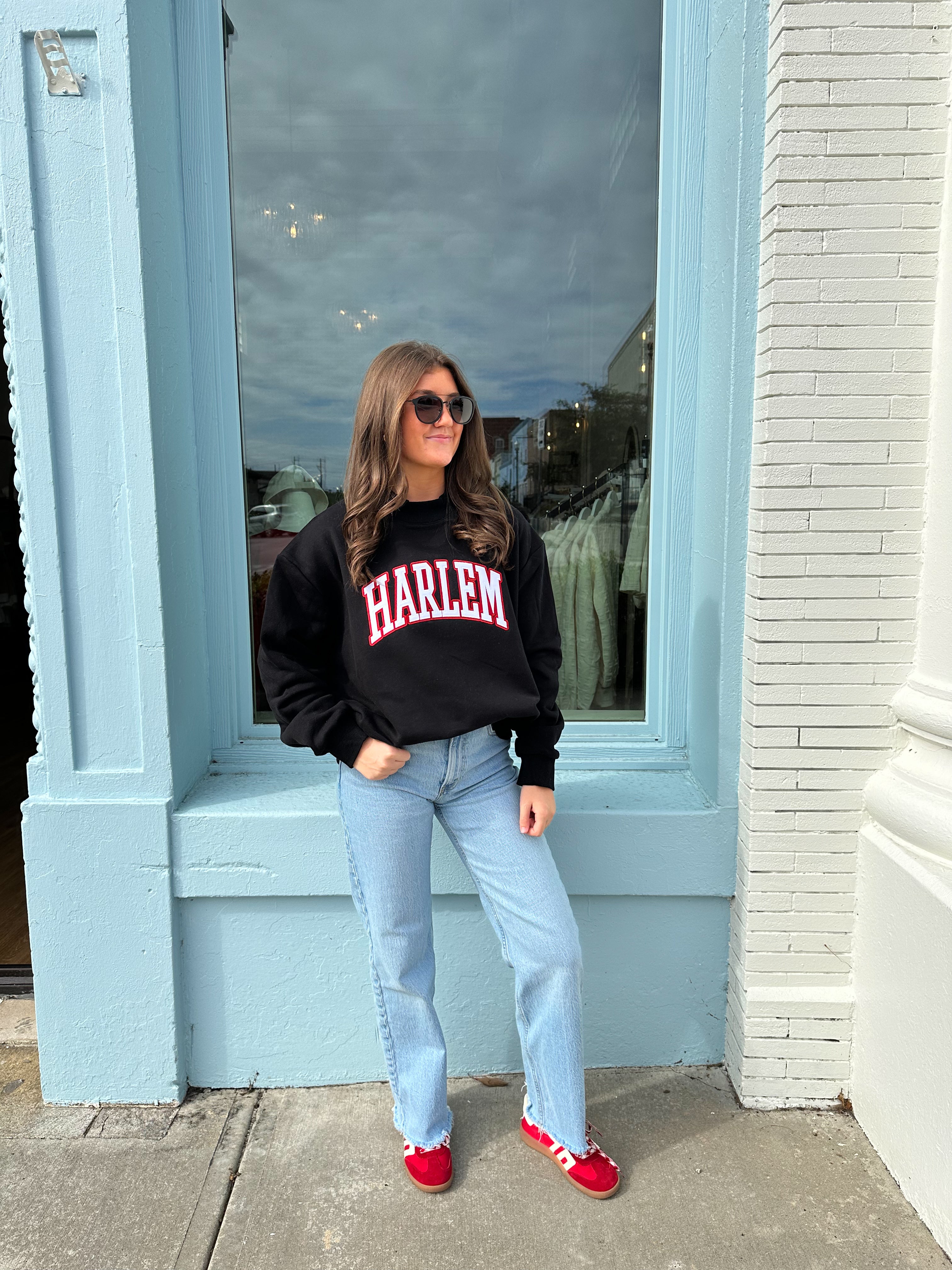 Harlem Mock Neck - Black/White
