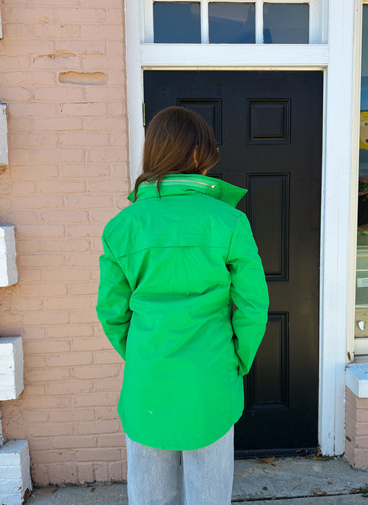 Ciao Milano Anna Rain Jacket- Green