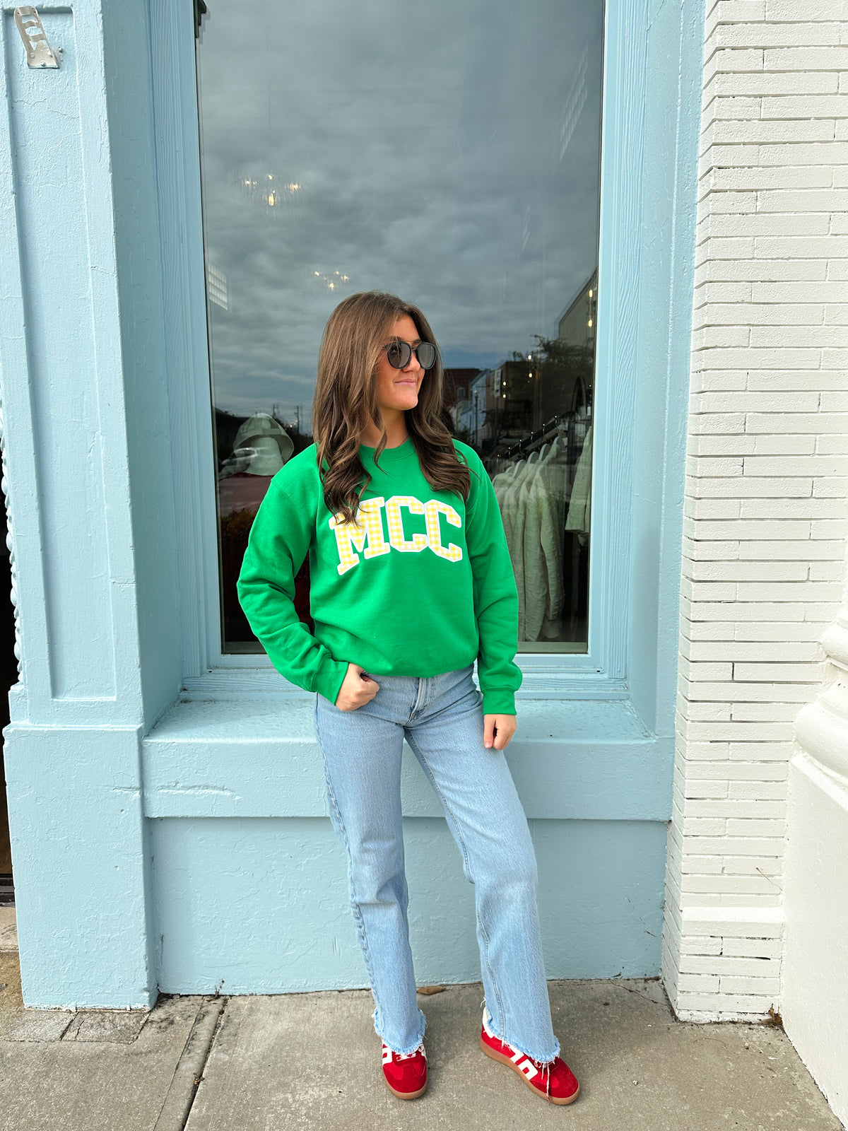MCC Crew Sweatshirt - Green/Yellow