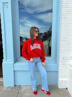Harlem Mock Neck - Red/Black Gingham