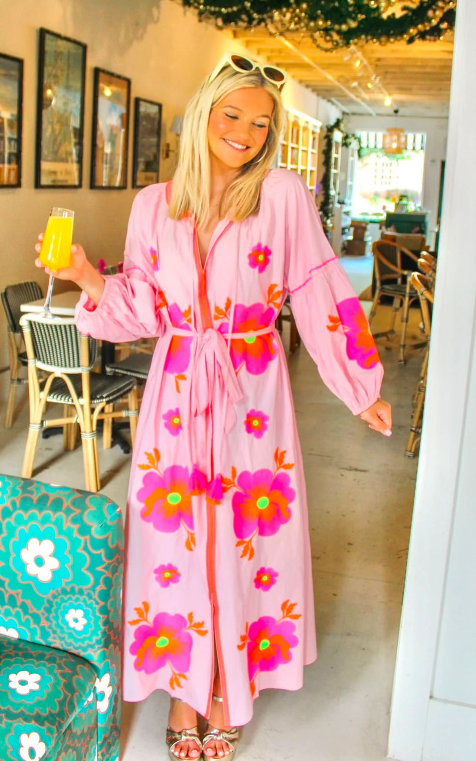 Tela- Florida Floral in Pink