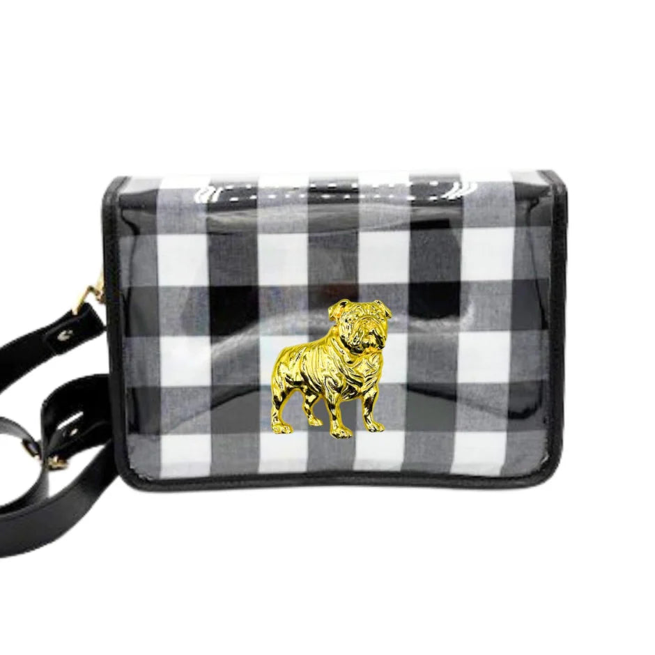 Black Buffalo Check with Bulldog Stadium Bag