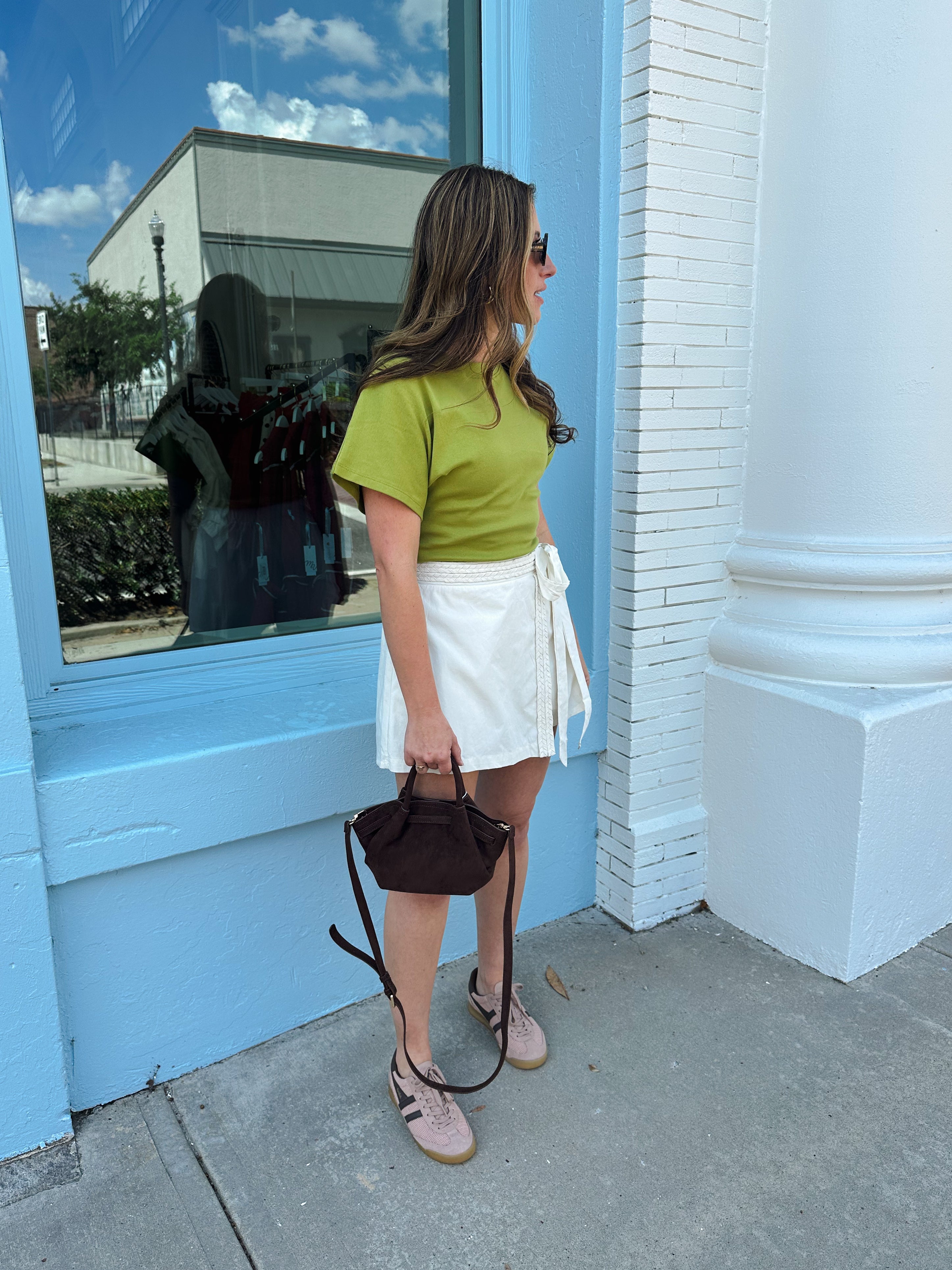 The Parker Tee Mid-Pistachio