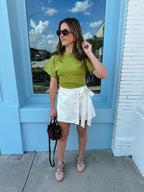 The Parker Tee Mid-Pistachio