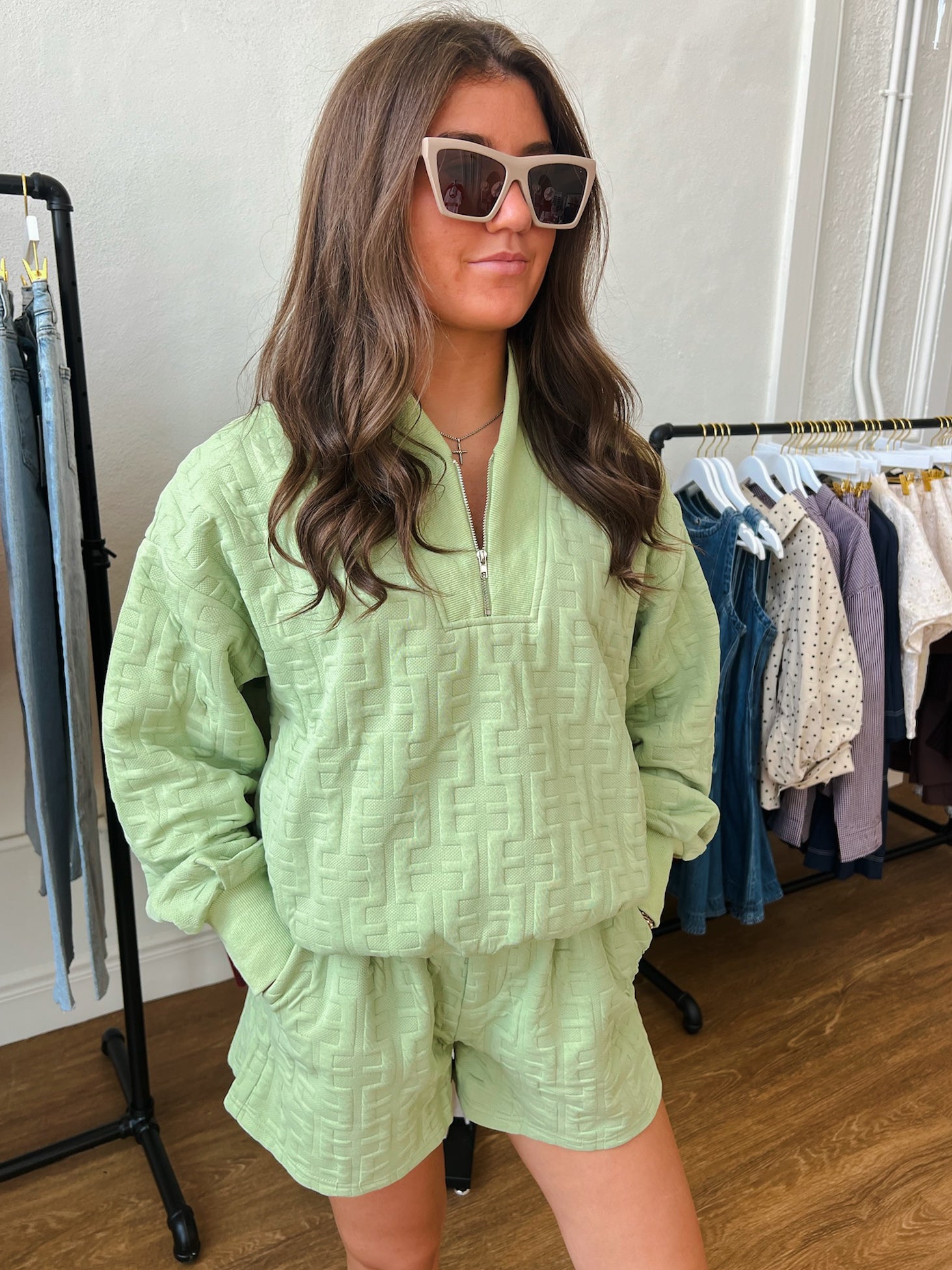 The Bex Pullover - Pistachio