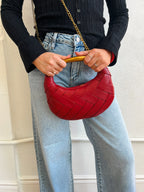 Ursula Woven Crossbody - Red