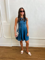 Denim Circle Mini Dress