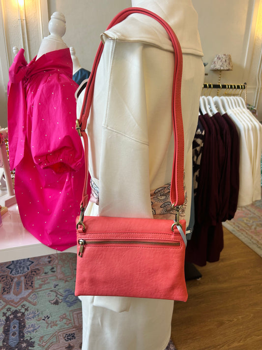 The FoldOver Convertible Handbag- Citrus