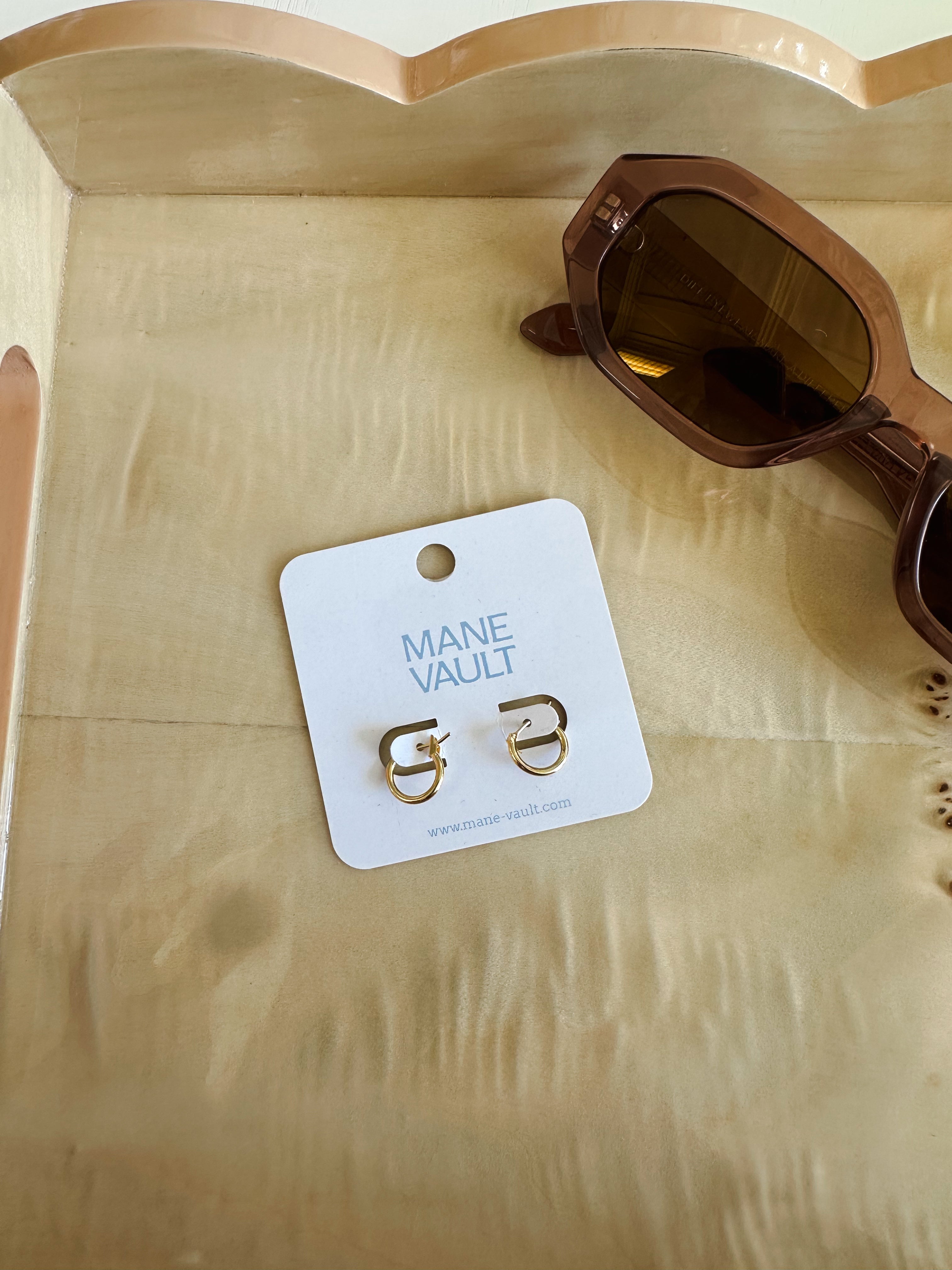 Dainty Gold Huggie Hoops