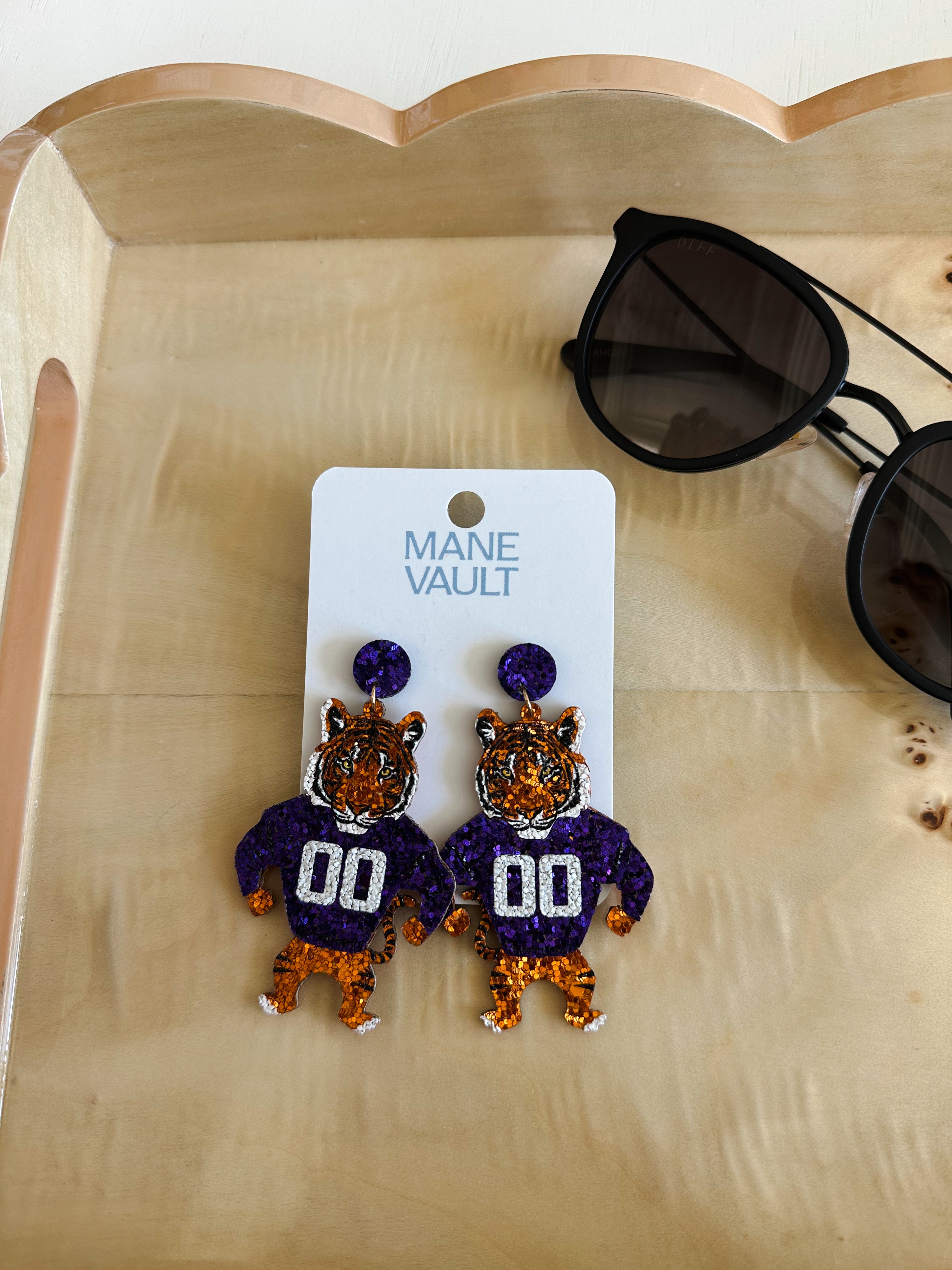 Clemson Tiger Earrings