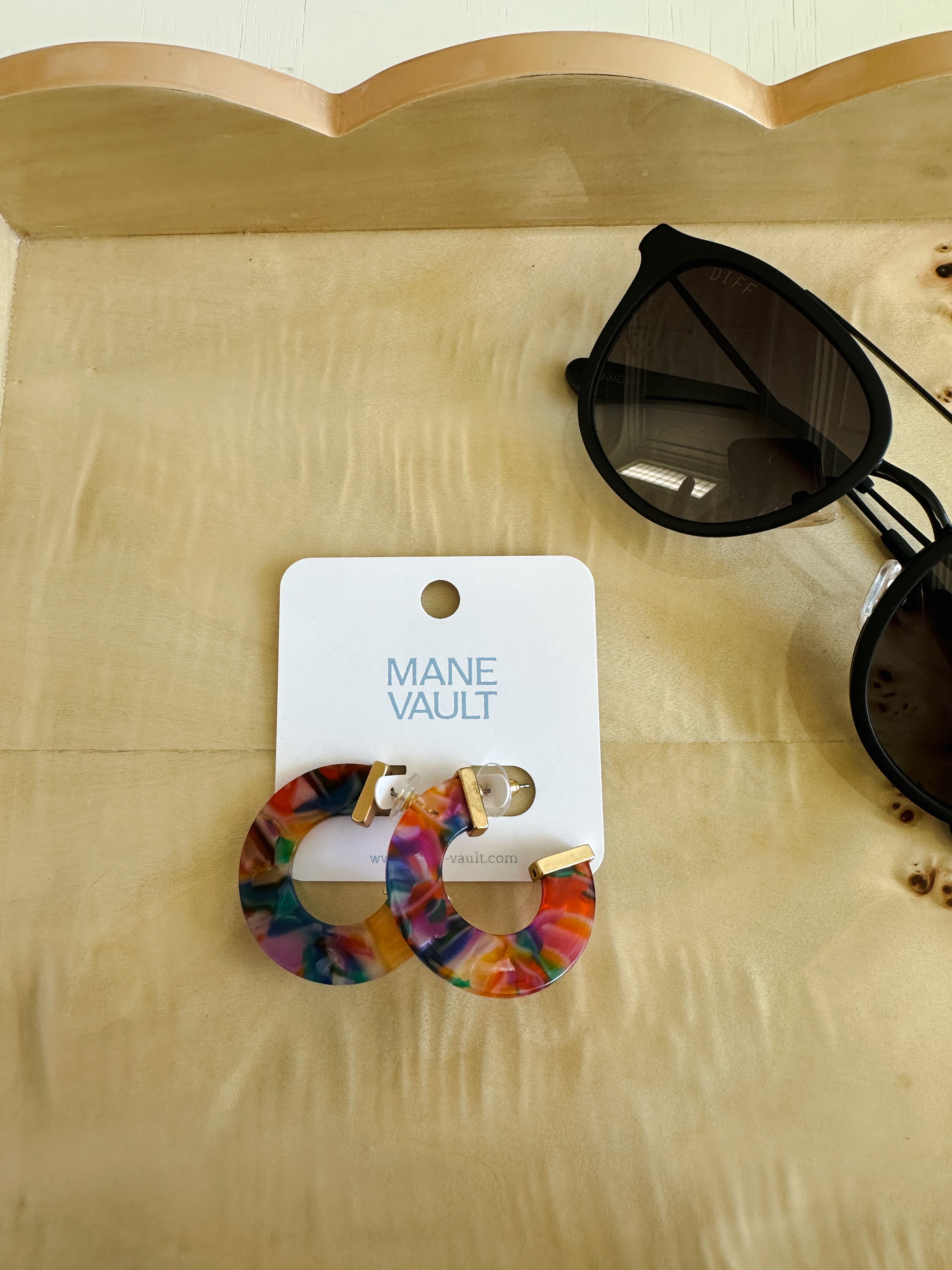 Multi Color Acrylic Hoops