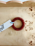 Red Round Disc Bead Bracelet