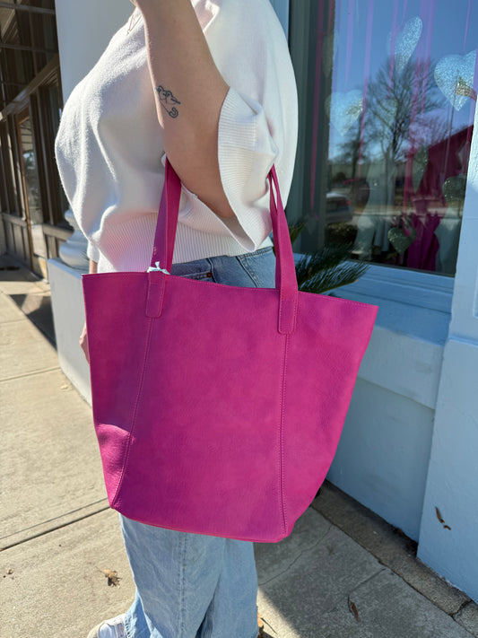 Vida Carryall Tote- Magenta