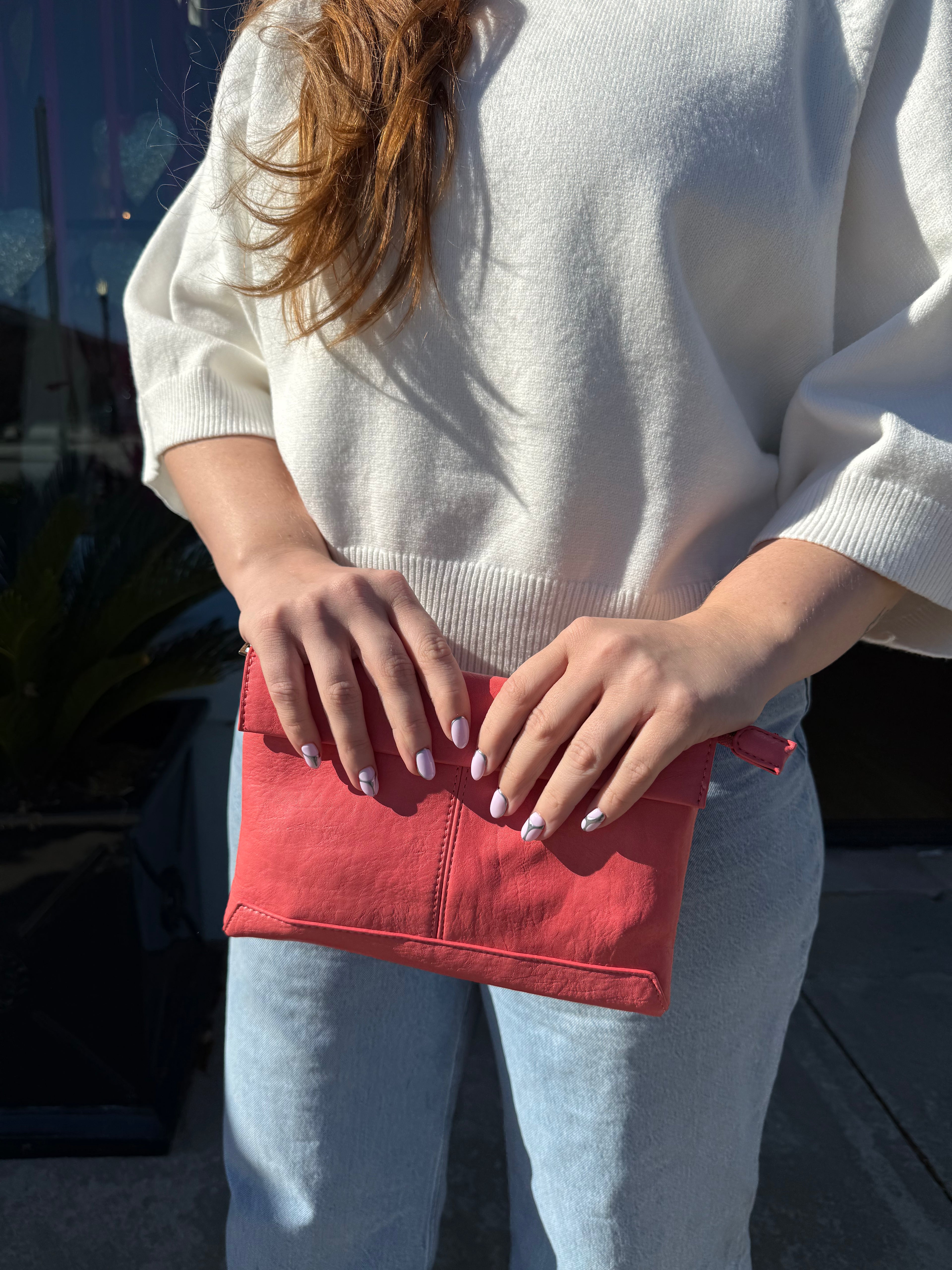 The FoldOver Convertible Handbag- Citrus