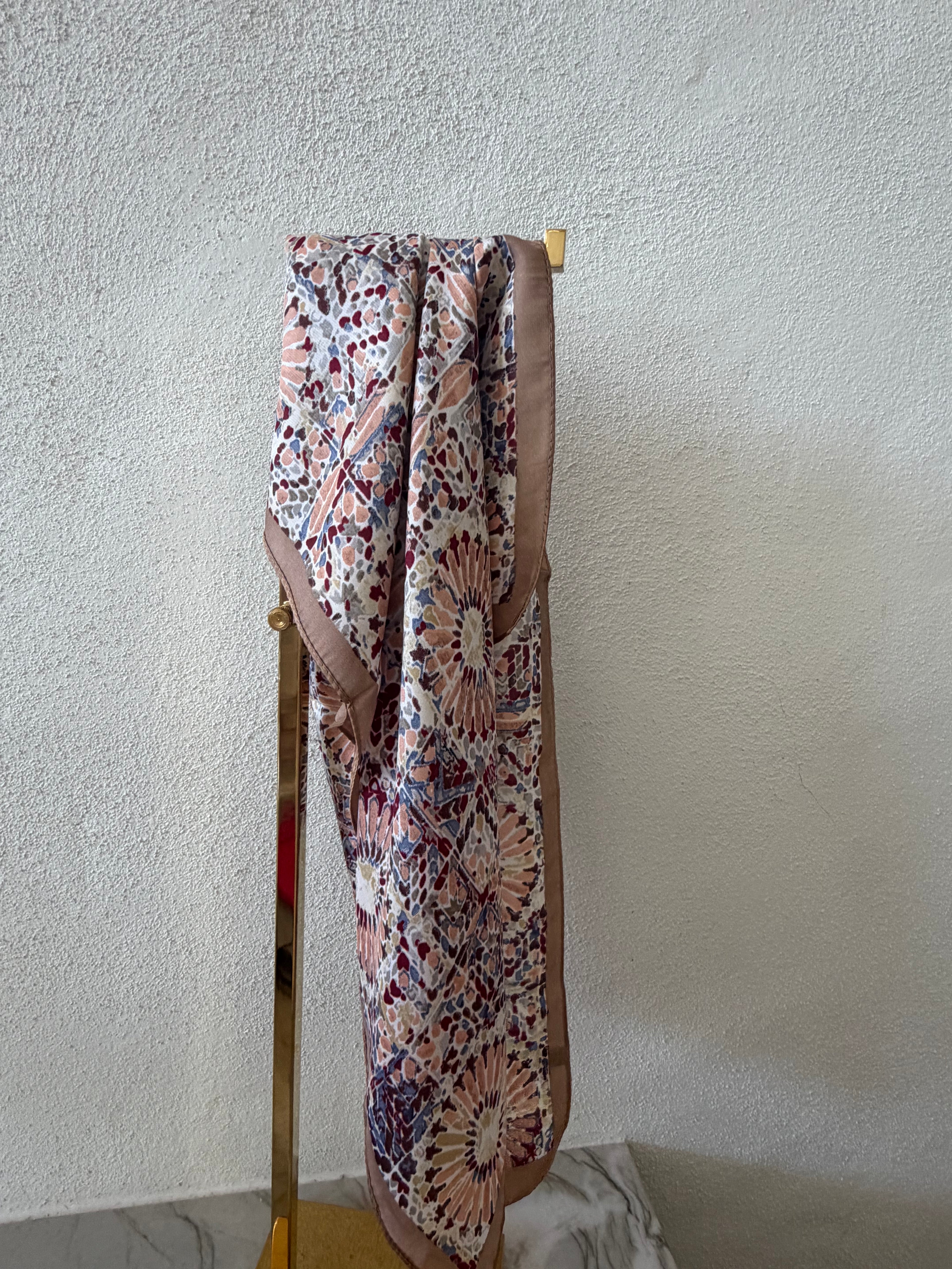 Silky Scarf - Dark Floral