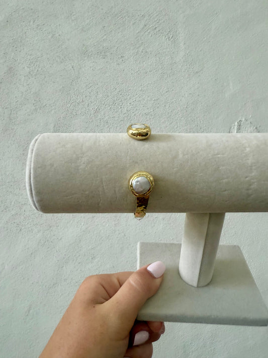 18K Round Pearl - Gold