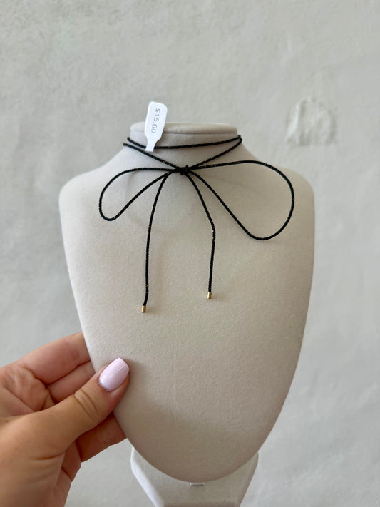The Cord Necklace - Black