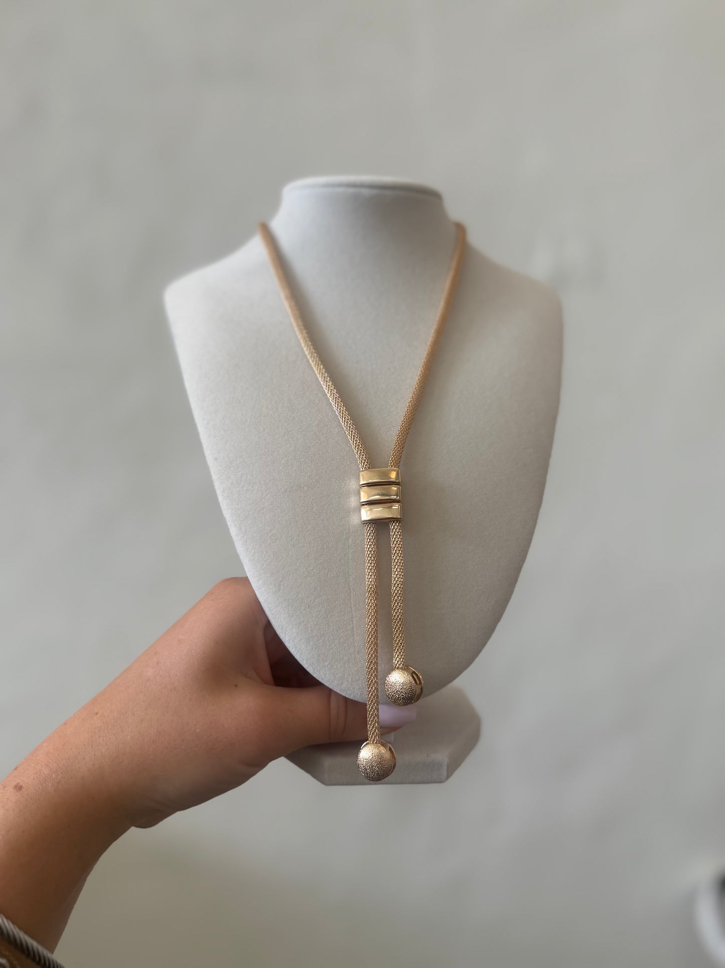 Gold "Y" Necklace