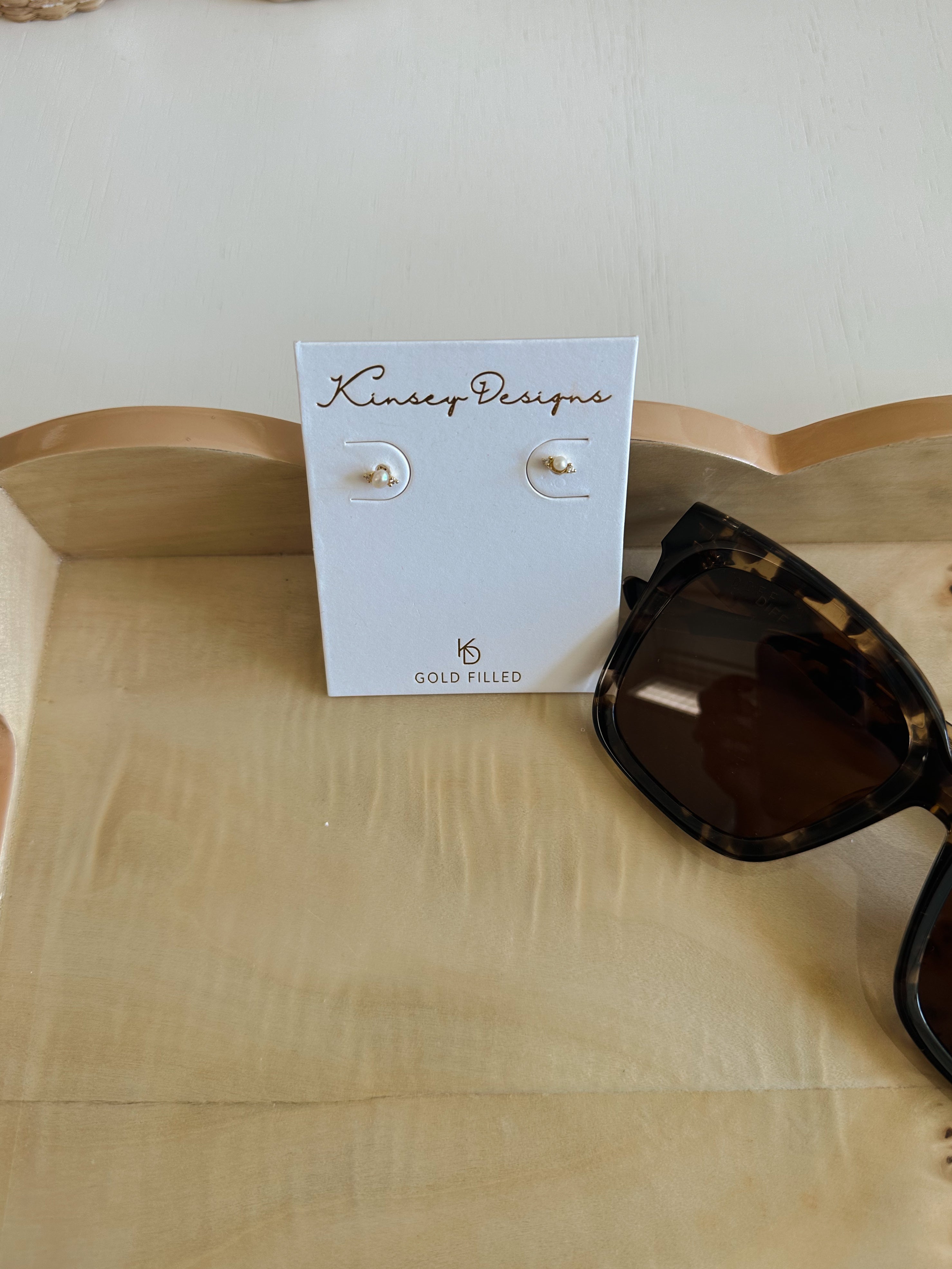 Beckham Pearl Stud Earrings