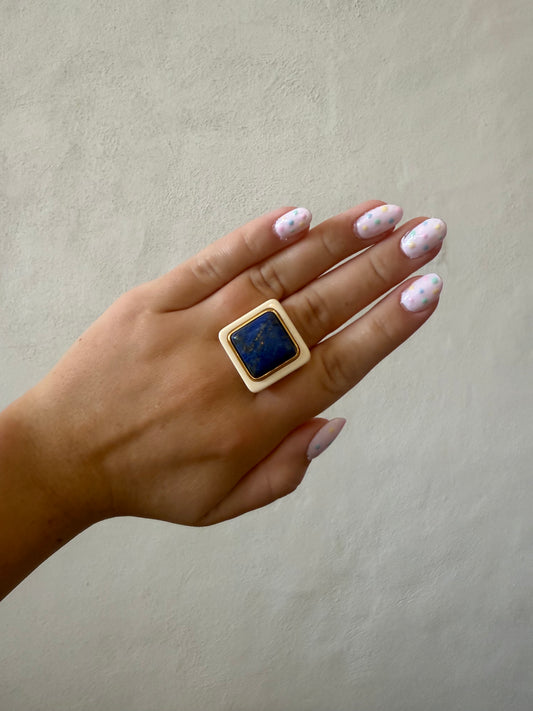 Lucas Jack Ivory Resin Lapis