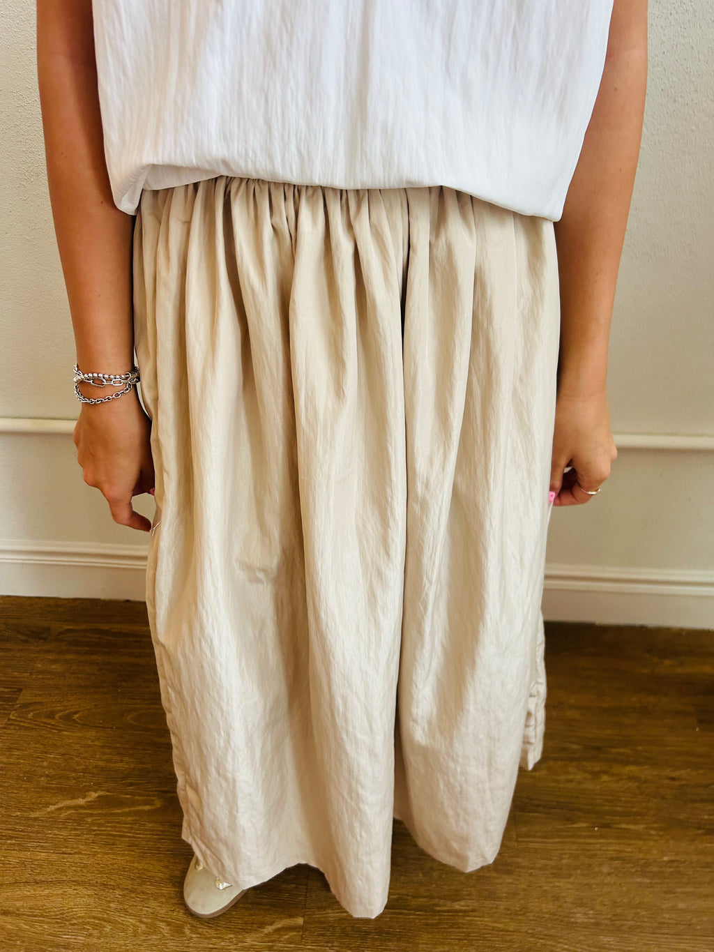 The Blaire Skirt-Taupe