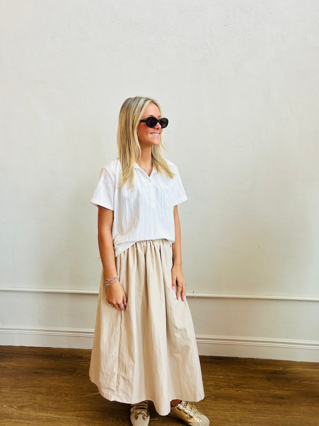 The Blaire Skirt-Taupe