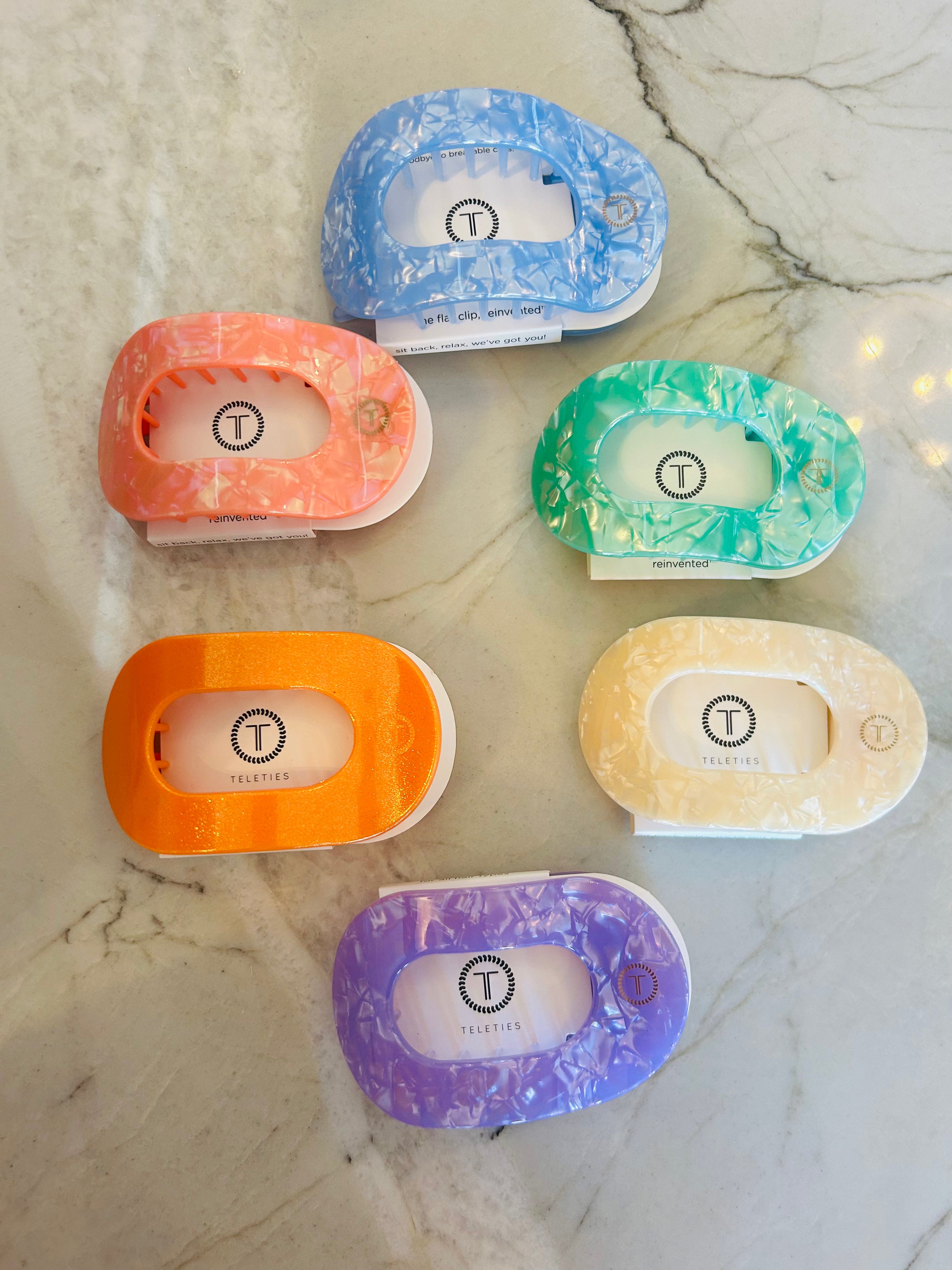 Teleties Flat Round Hair Clip