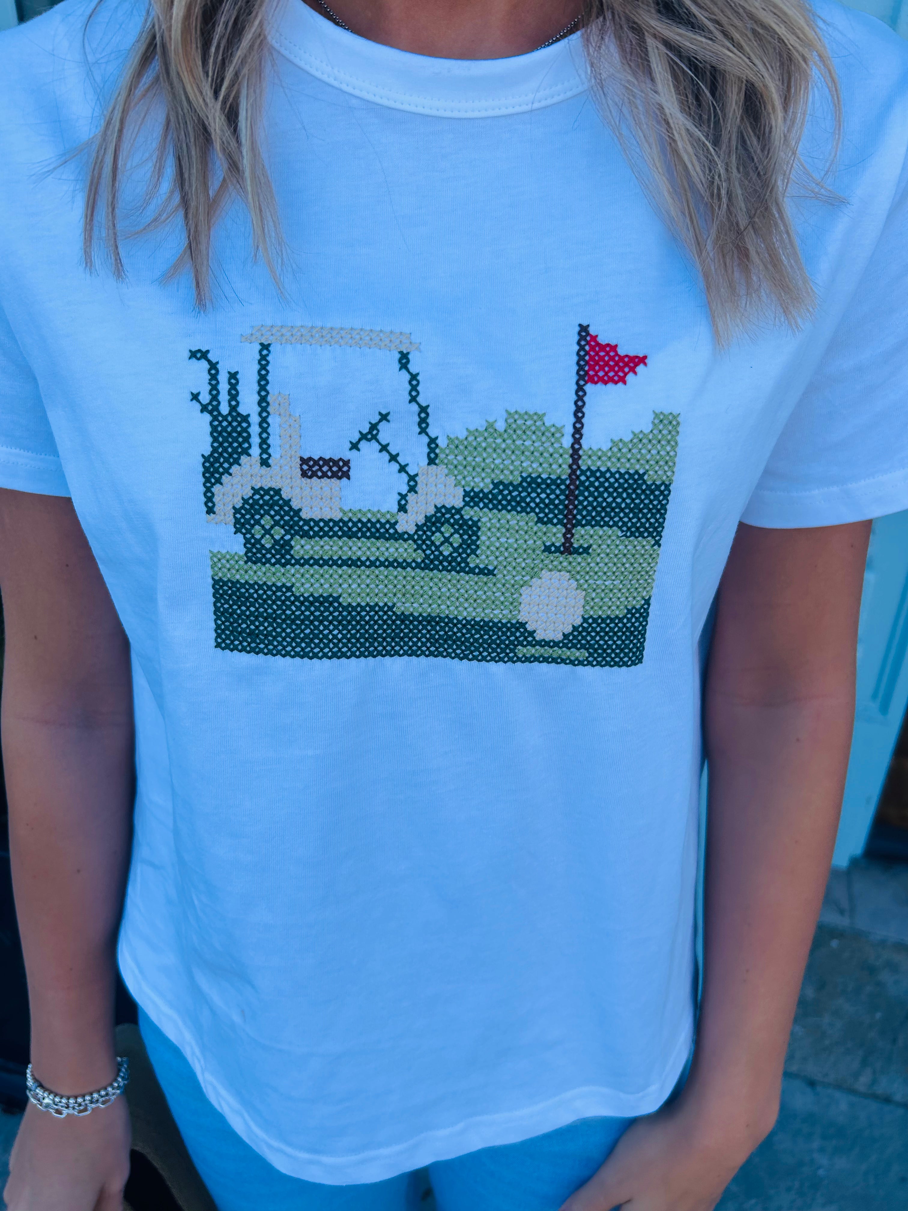 The Hailey Golf Cart Tee