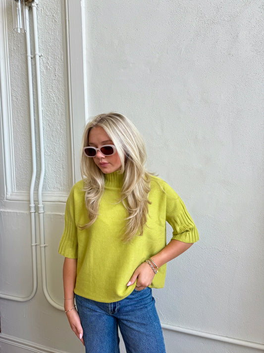 The Maple Sweater - Lime