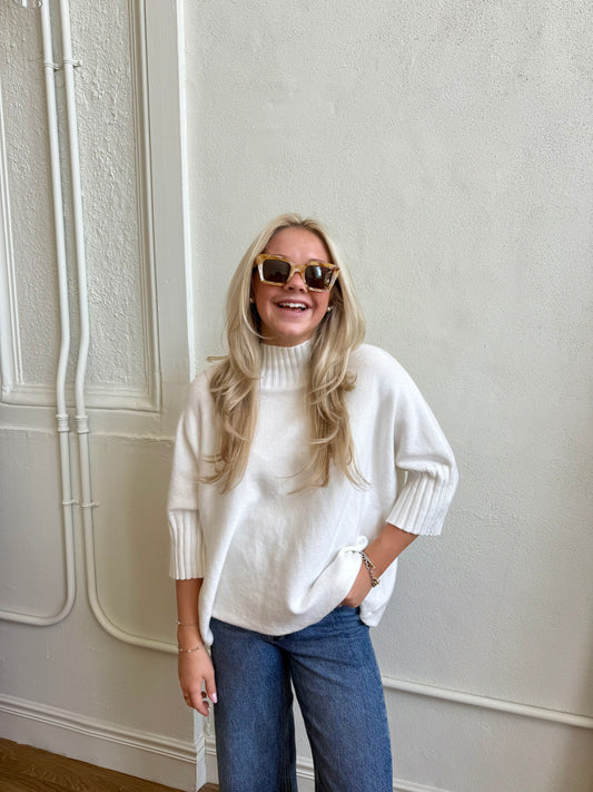 The Maple Sweater - White