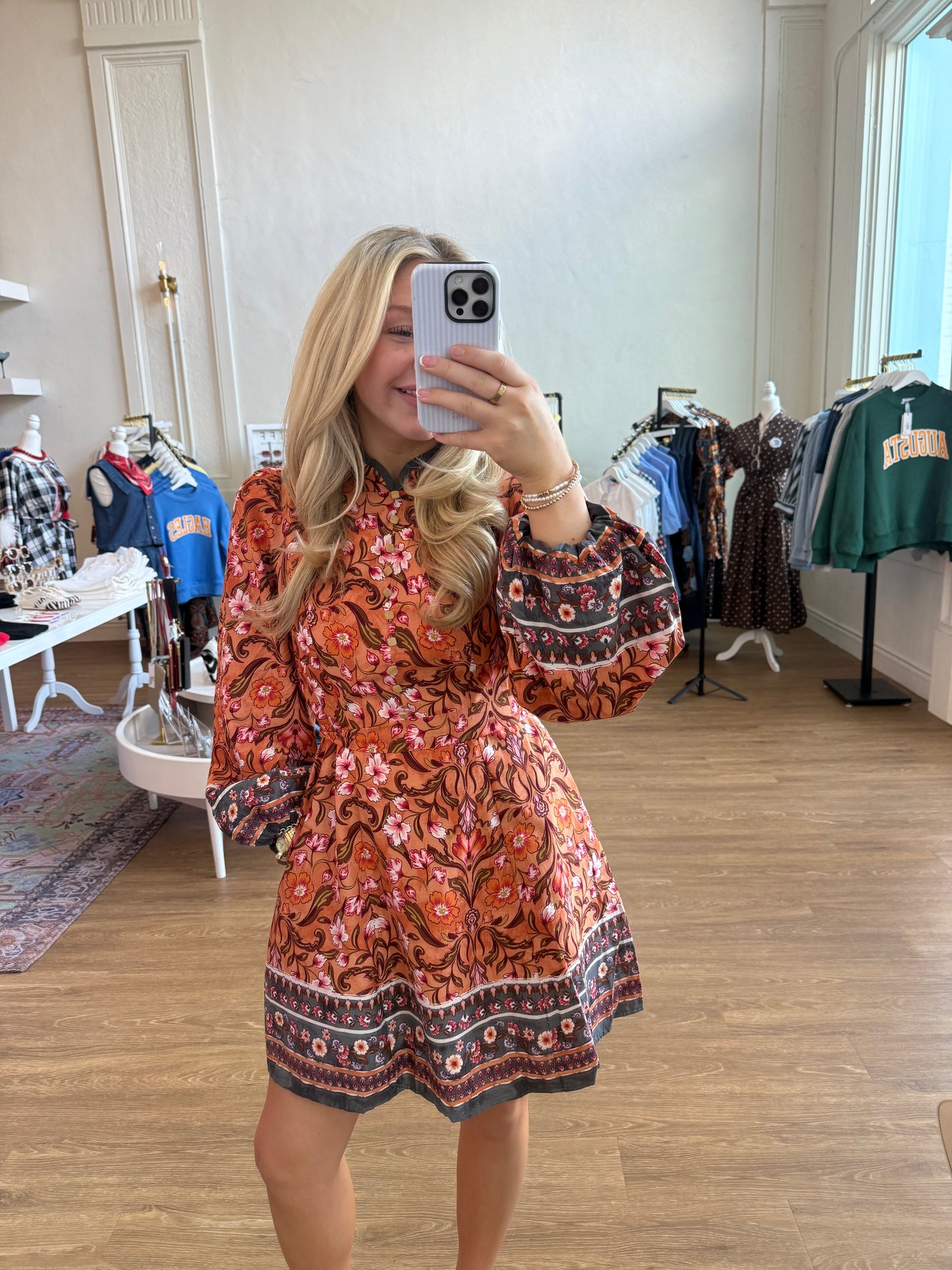 The Arden Dress - Salmon
