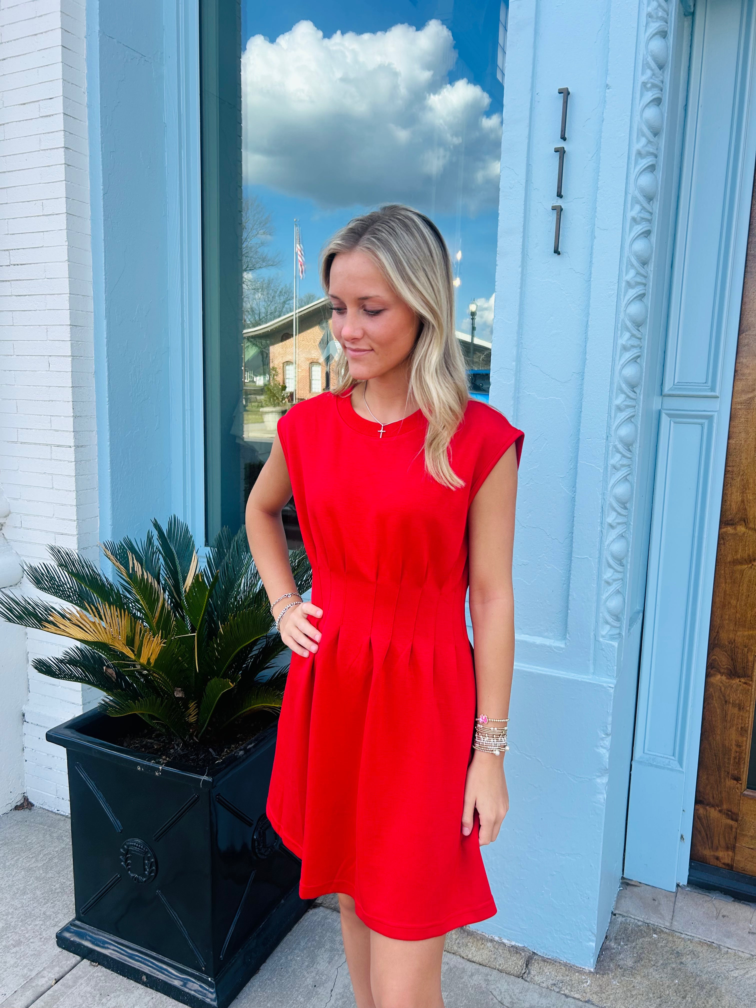 The Lena Dress - Red