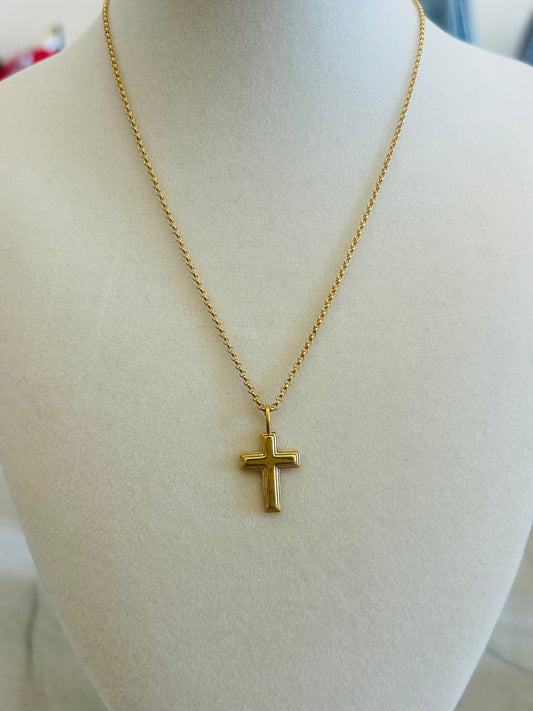 The Cross Necklace- Gold