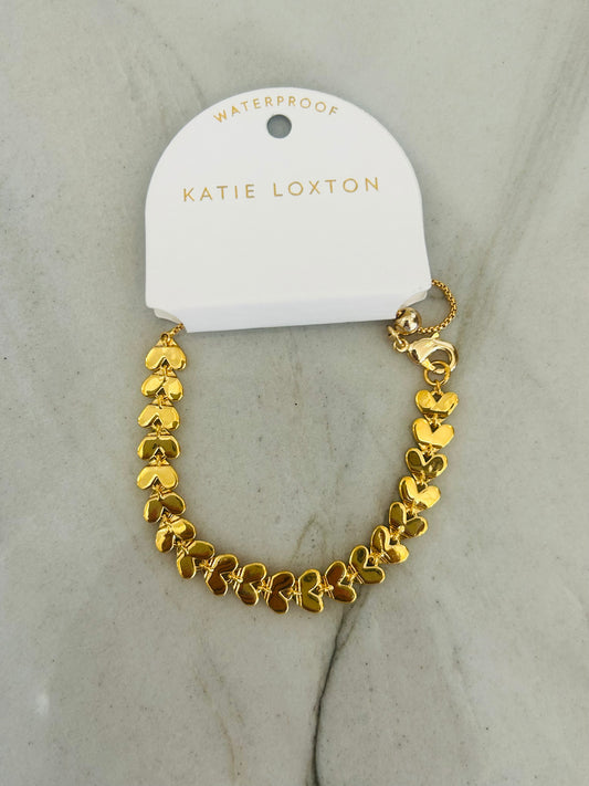 The Heart Link Bracelet- Gold