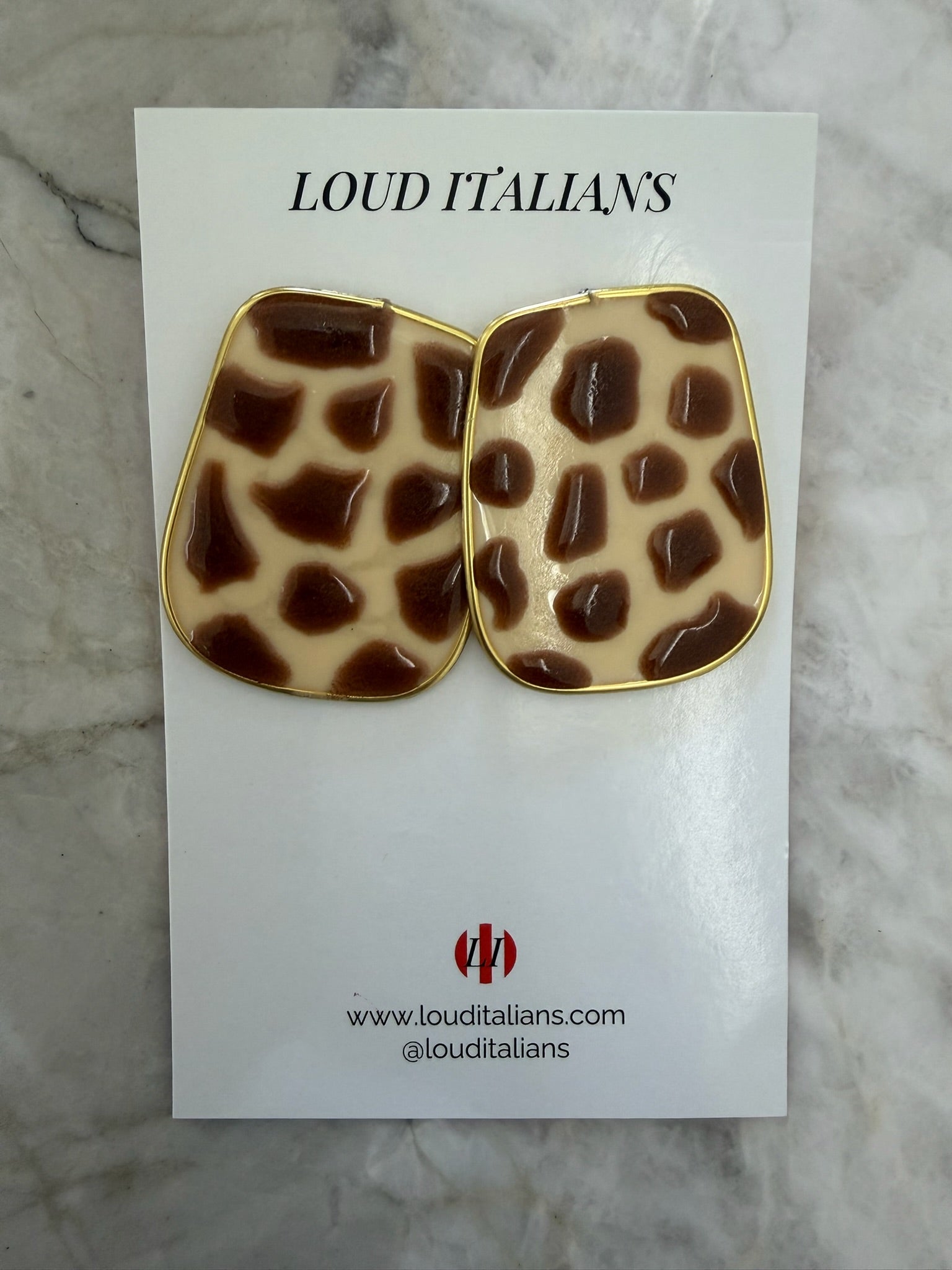 Loud Italian - Animal Print Cream/Brown