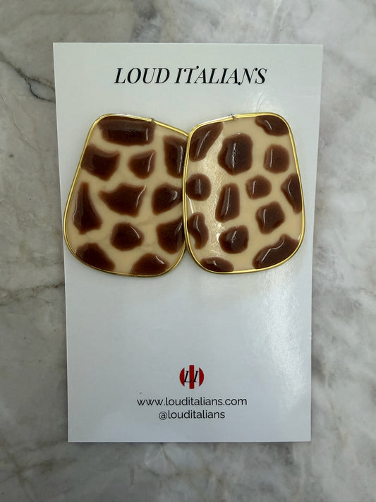 Loud Italian - Animal Print Cream/Brown