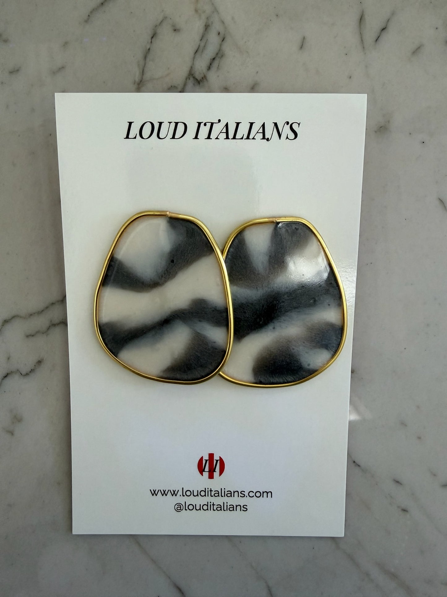 Loud Italian - Gold Black/White Marble