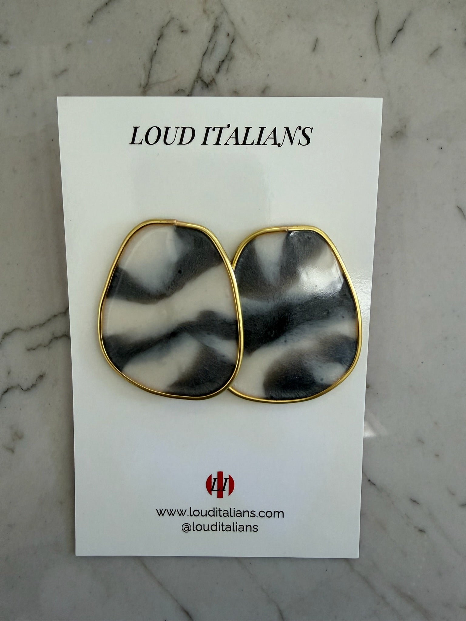 Loud Italian - Gold Black/White Marble