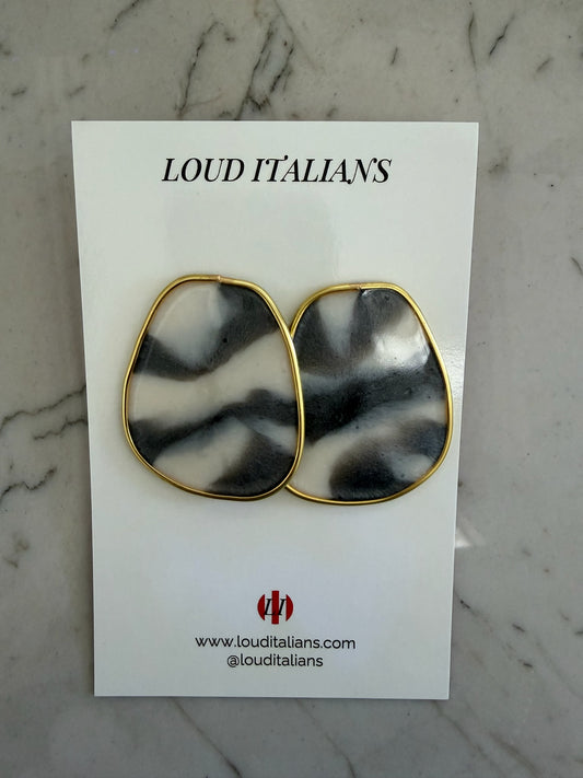 Loud Italian - Gold Black/White Marble