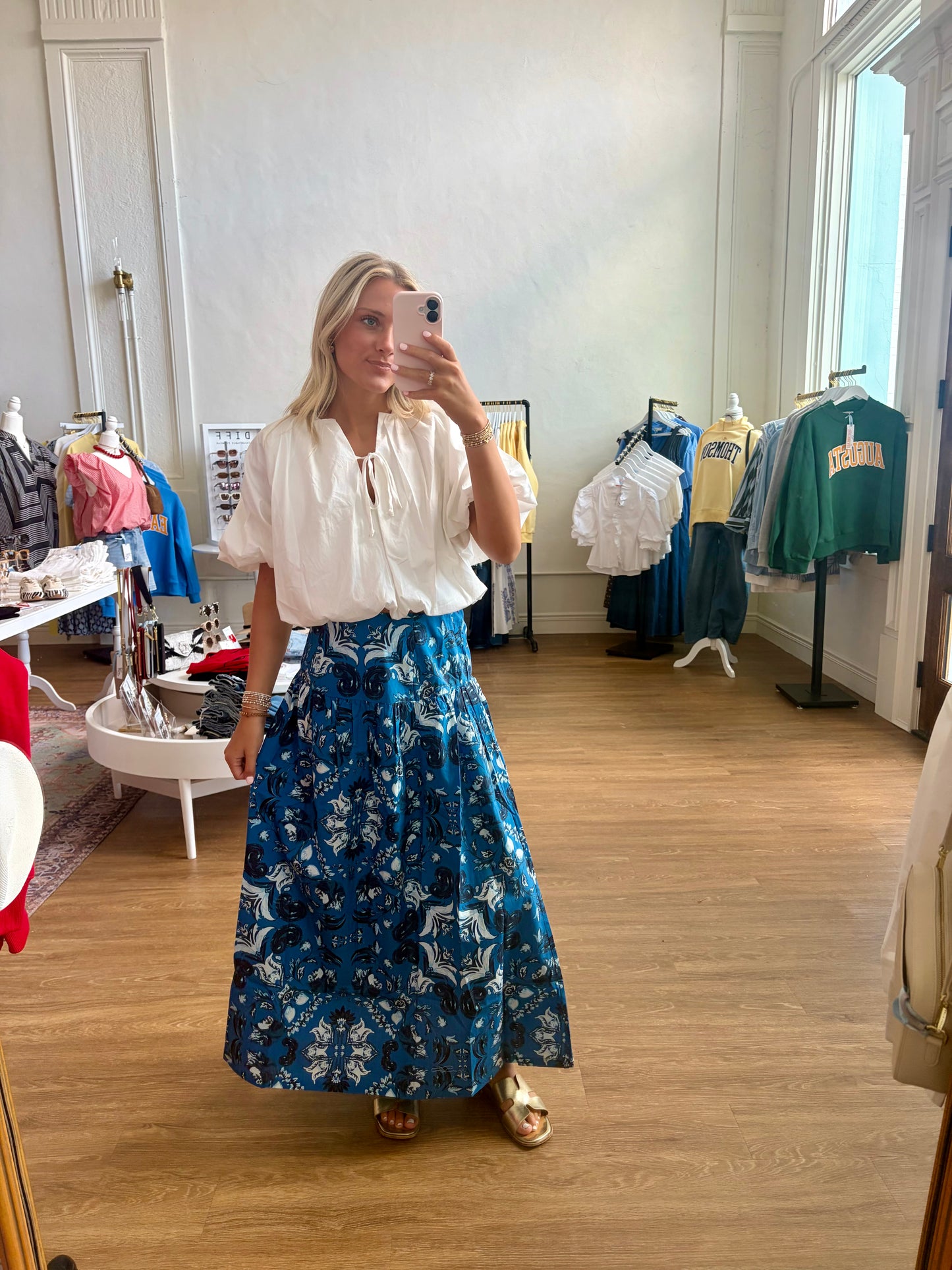 The Kara Skirt - Westminster Frostblue
