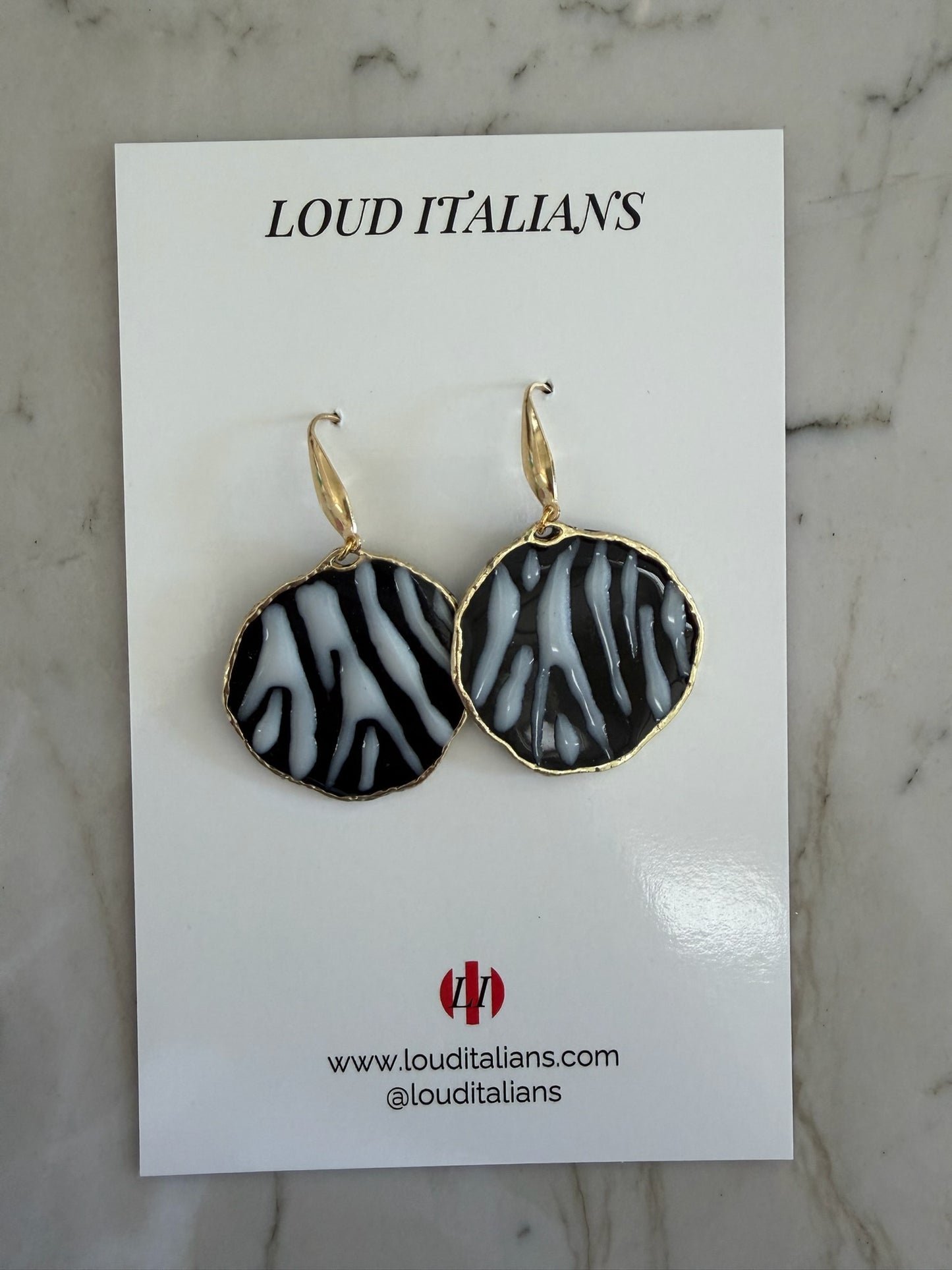 Loud Italian - Animal Print Black/White