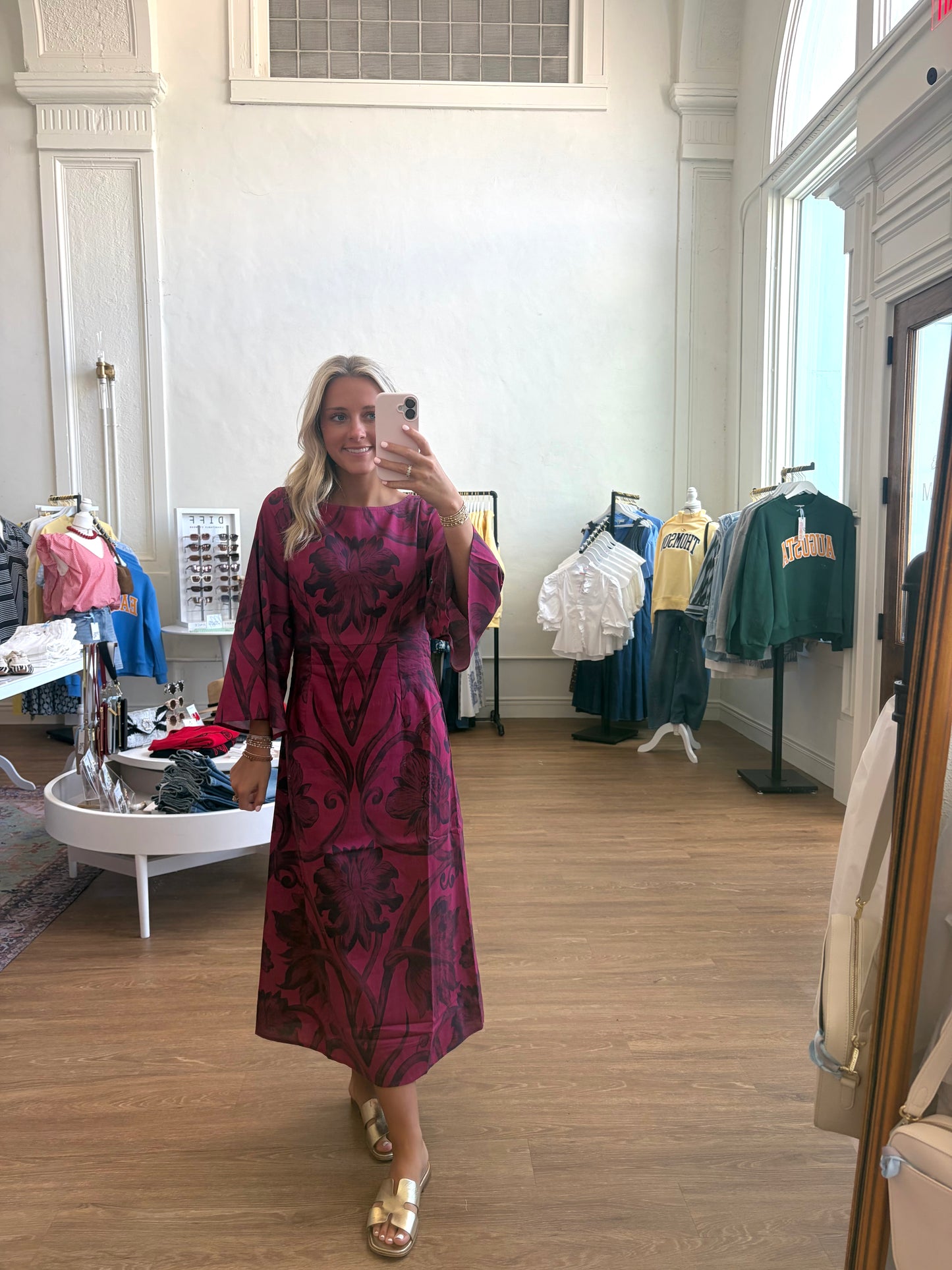 The Camelia Dress - Rosemore Mulberry