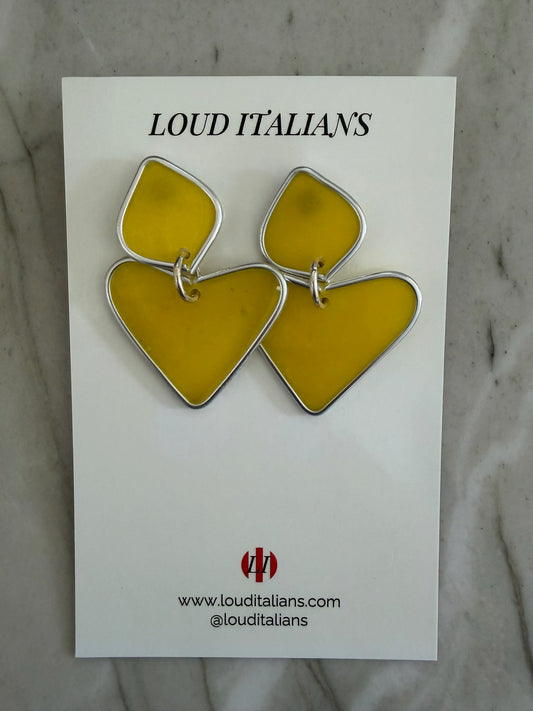 Loud Italian - Double Silver Yellow Heart