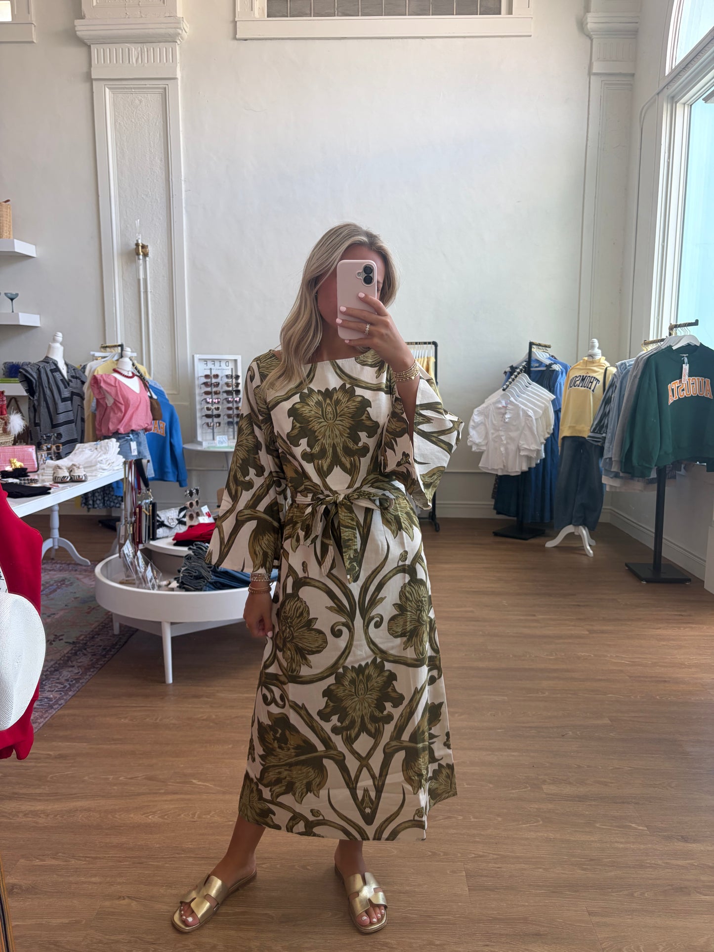 The Camelia Dress - Rosemore Olive