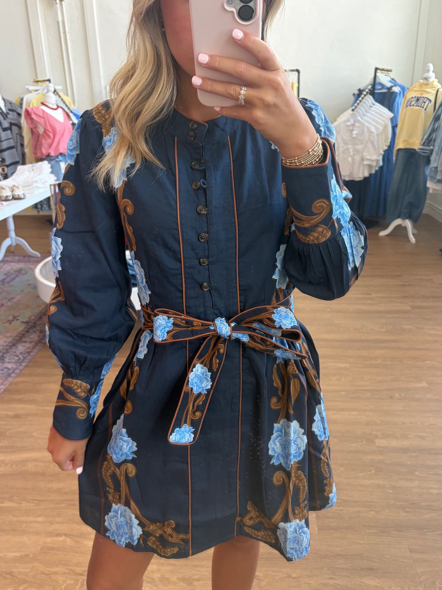 The Nella Dress - Harvest Navy