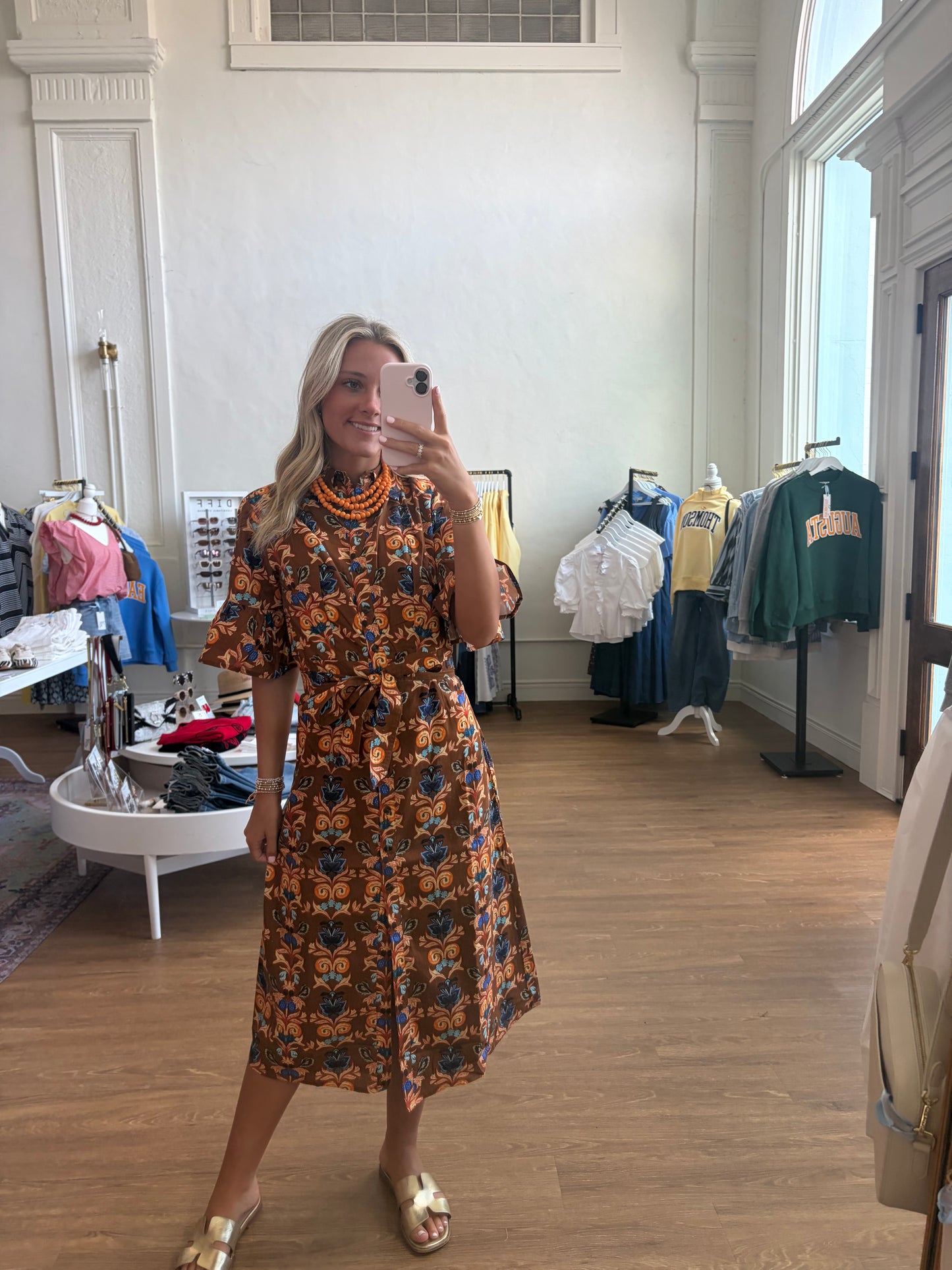 The Brooke Dress - Holly Walnut