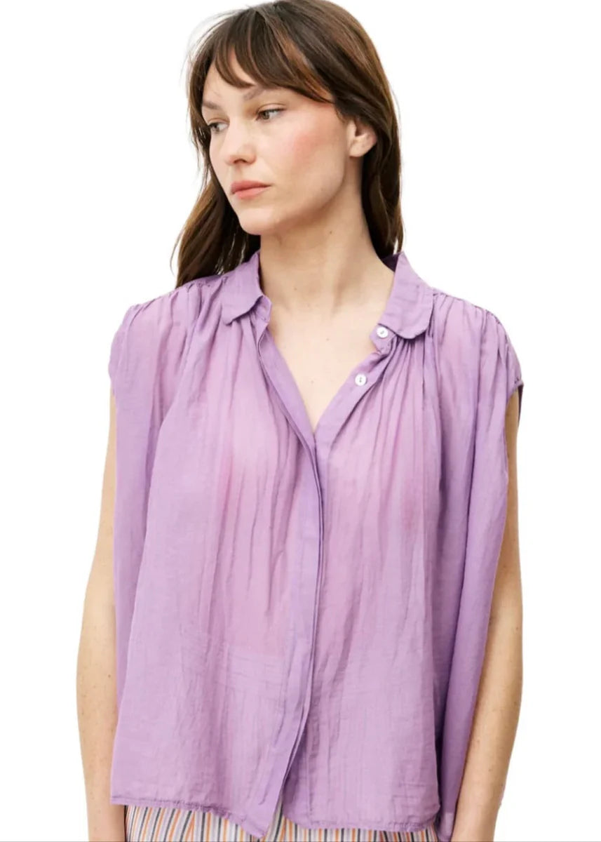 Lilas Button-down blouse