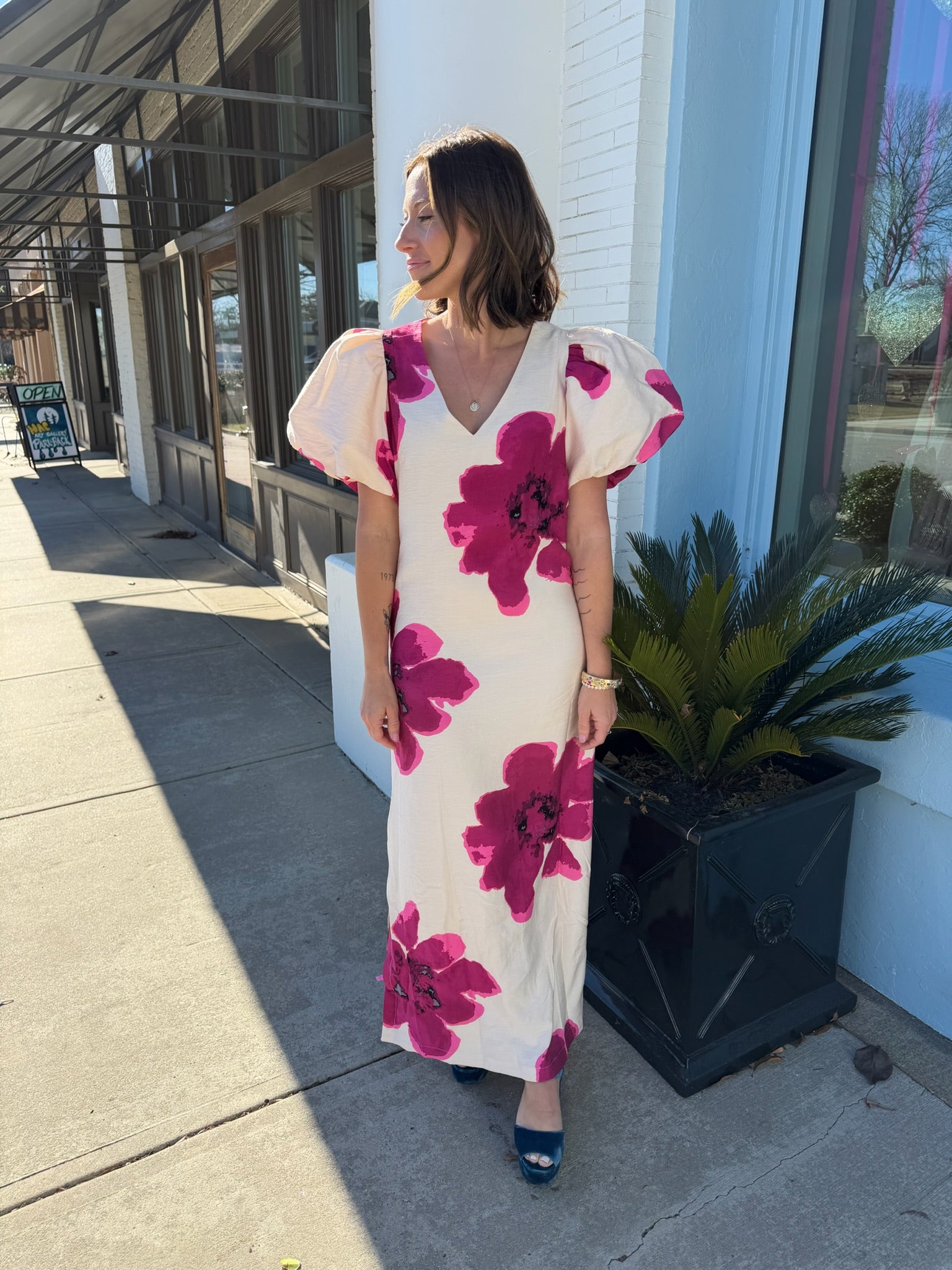 The Alex Puff Sleeve Dress